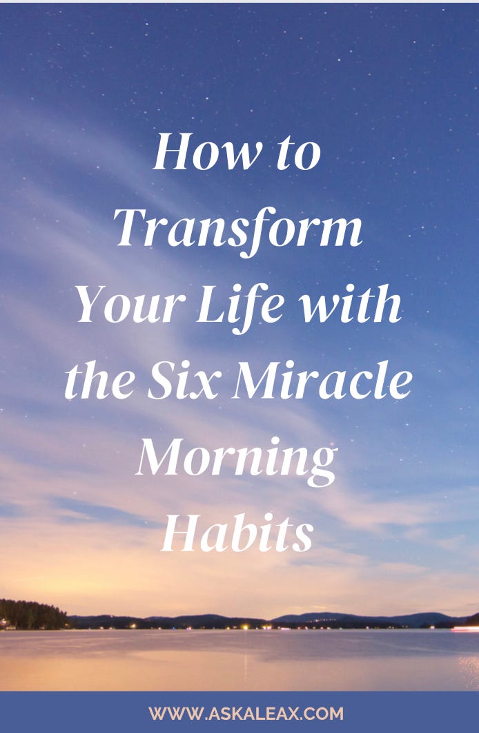 Miracle Morning Habits