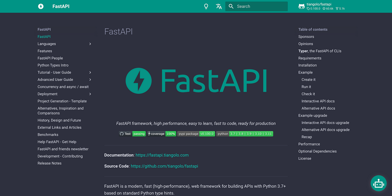 FastAPI — Lightning-Fast Web APIs