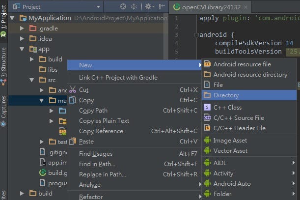 Add OpenCV library into Android Studio – Lin JungHsuan – Medium