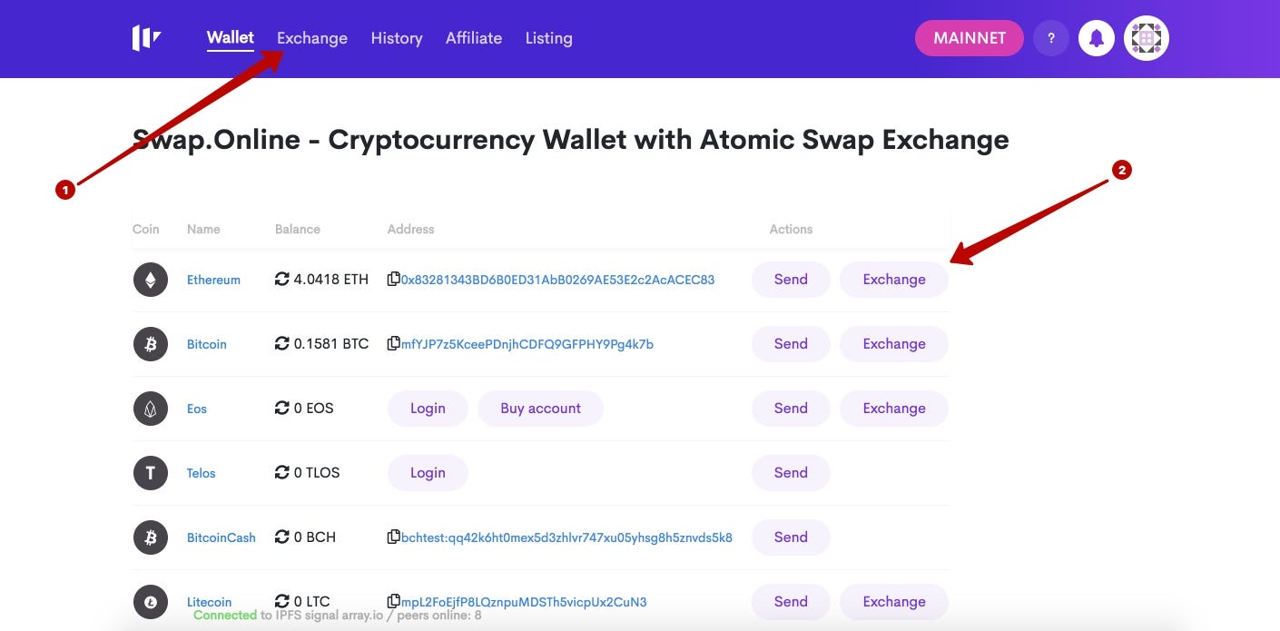 How To Perform An Atomic Swap Swaponline Medium - 