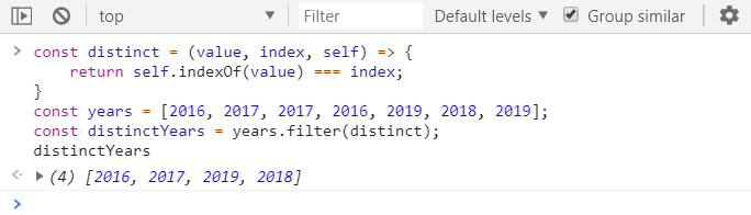 JavaScript Array Distinct Codeburst