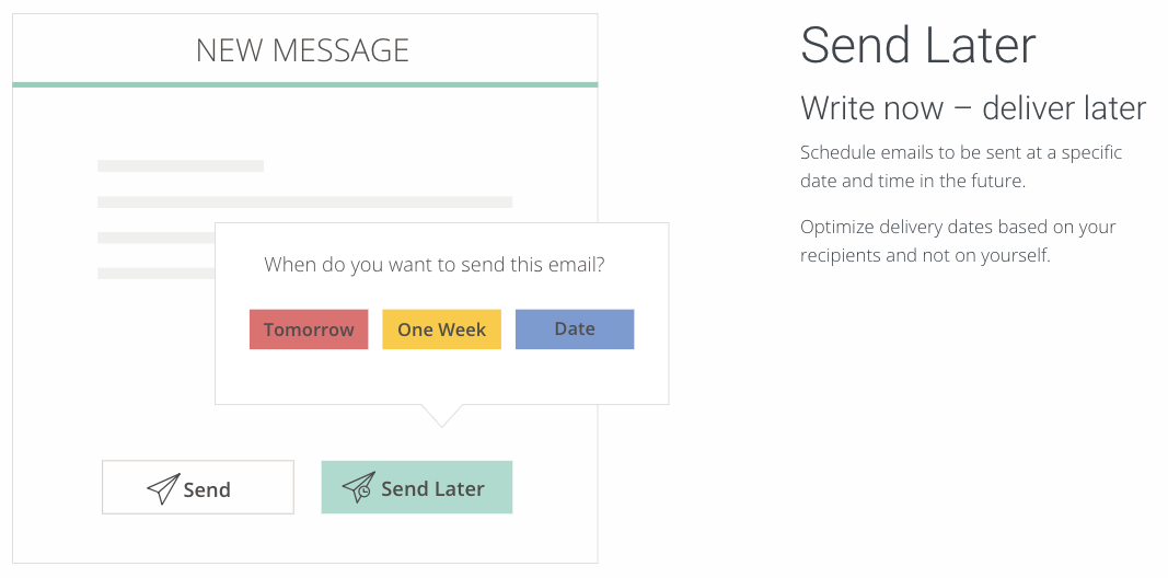Send Later Feature for Apple Mail and Gmail