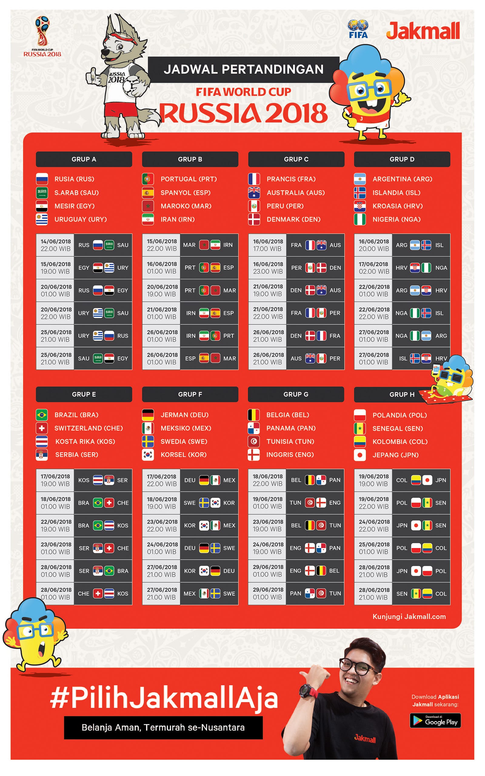 Jadwal Piala Dunia 2018 Dan Semua Tentang Piala Dunia Rusia 2018
