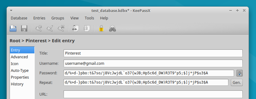 import corrupt keepassx database to new file