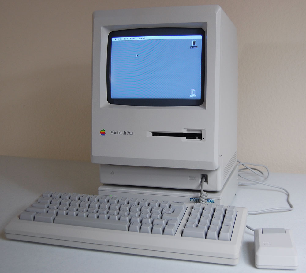 mac plus computer value with a 20mg hard drive