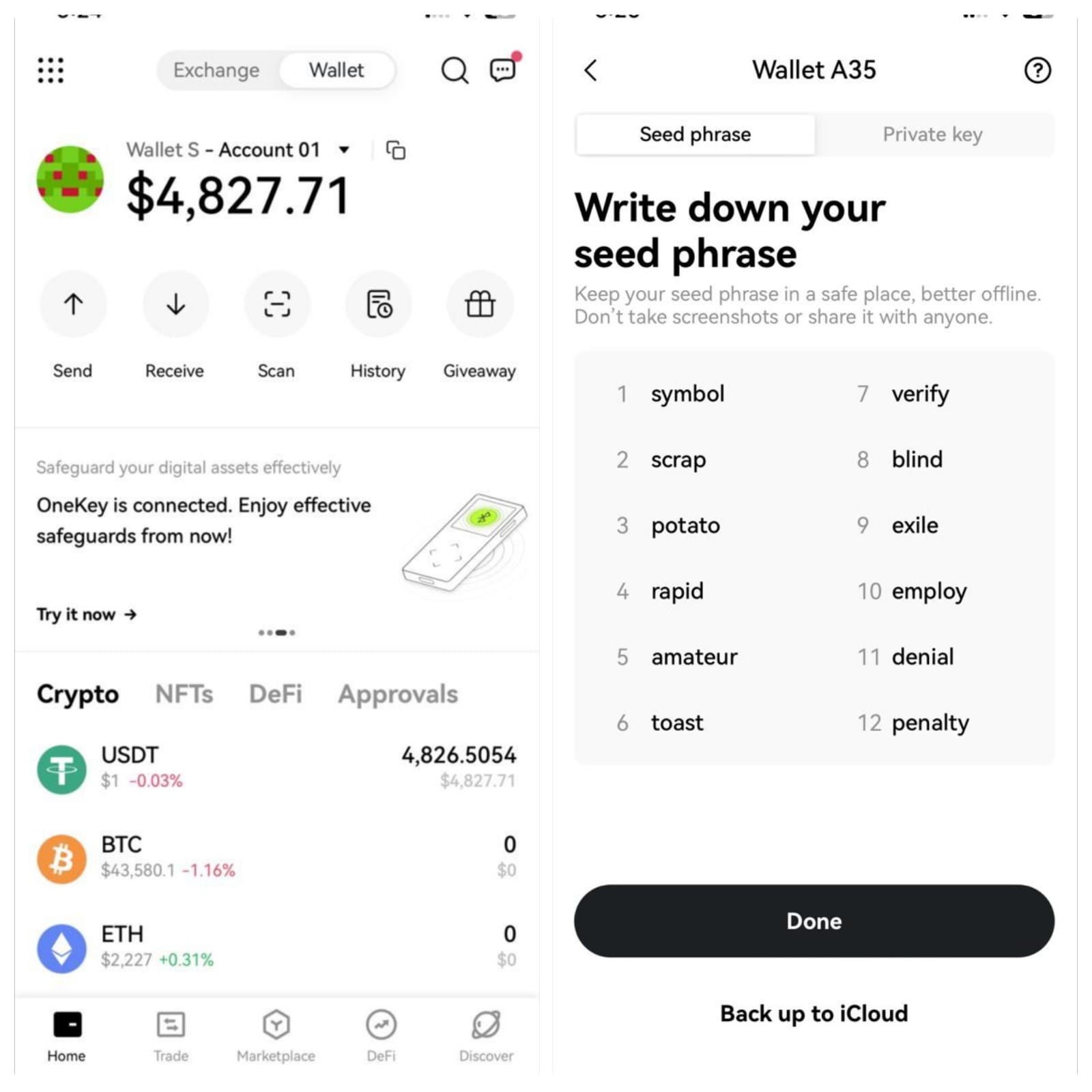 12 seed phrase okx wallet