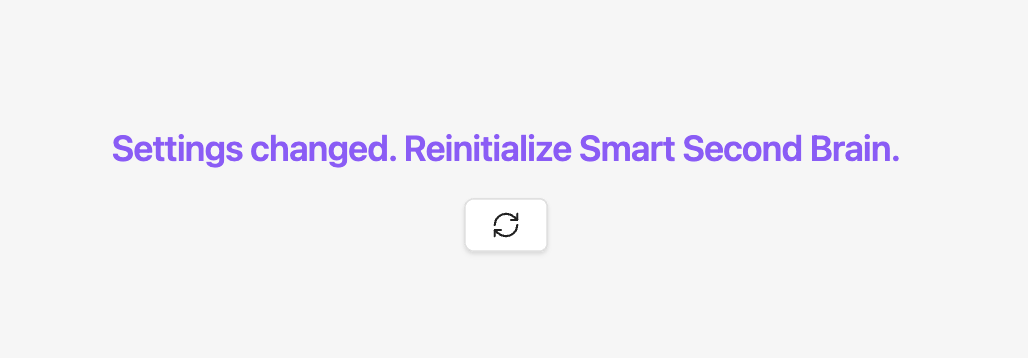 Reinitialize Smart Second