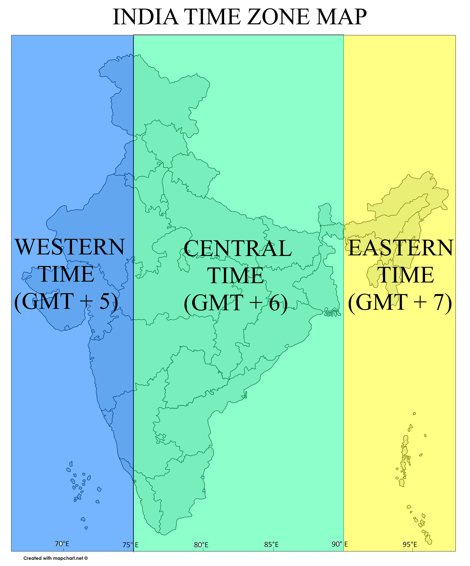 Indian Ocean Time Zone Map Map Of World