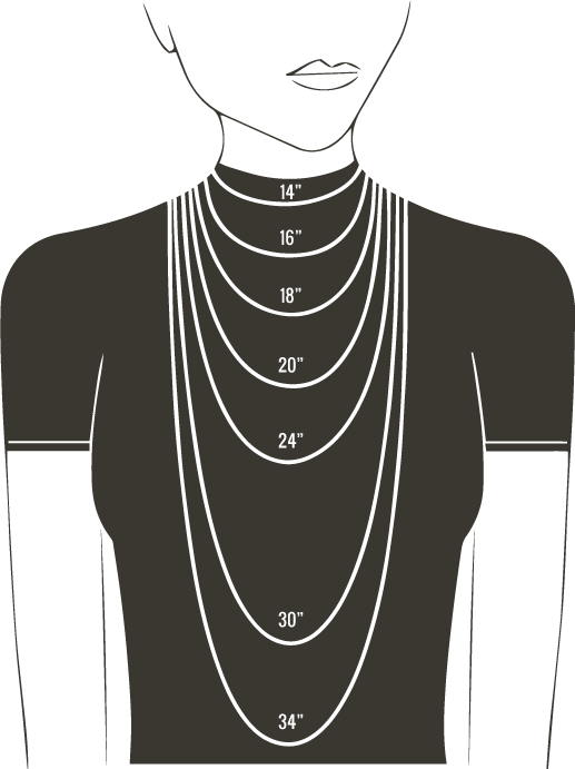 NECKLACE SIZE CHART FOR WOMEN Gemn Jewelery Medium