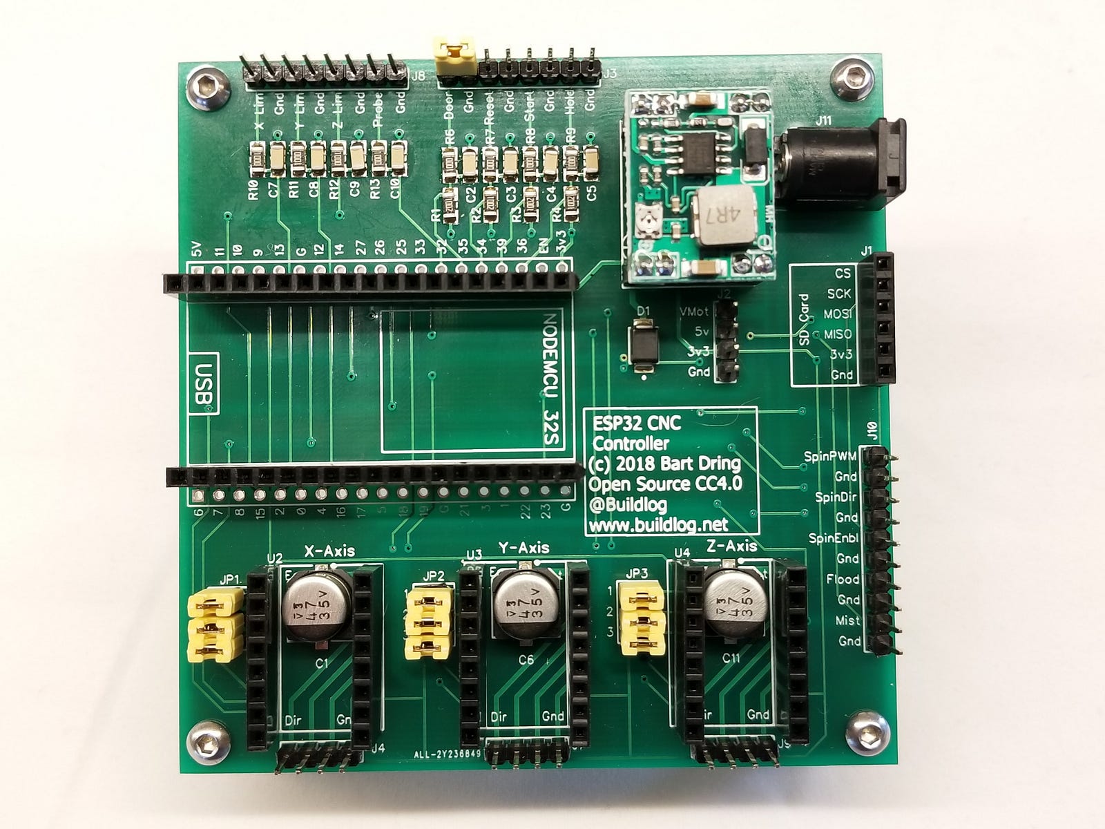 The Updated Esp32 Based Grbl Cnc Control Board Is Now For Sale
