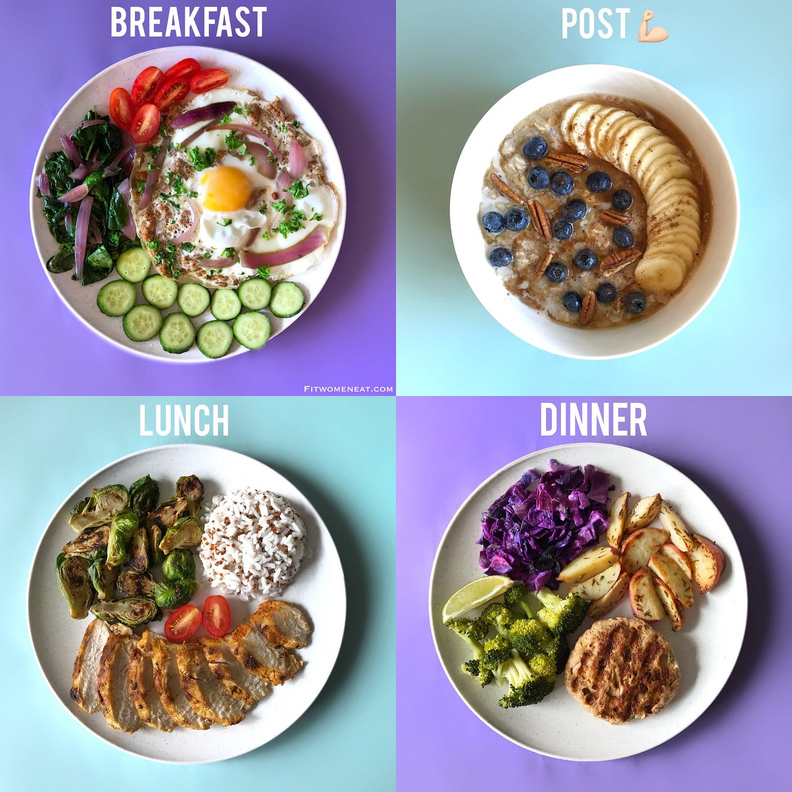 colorful meal prep break
