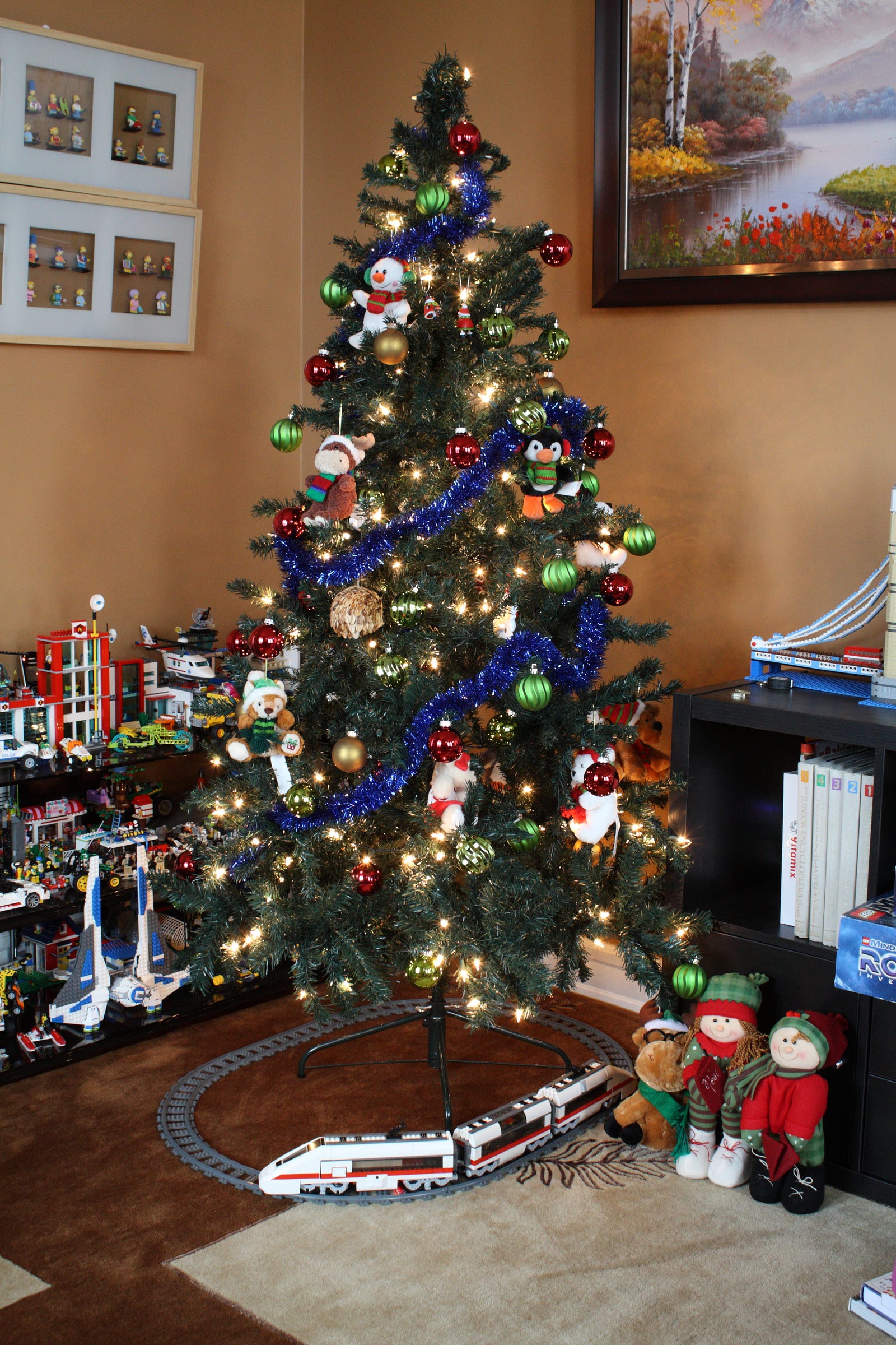 The Leg Of Tree Is Looking A Little Bare So Well Add Classic Lego Train Set Carrying Passengers Back Home For Christmas The Leg Of Tree Is Looking A Little Bare So Well Add Classic Lego Train Set Carrying Passengers Back Home For Christmas