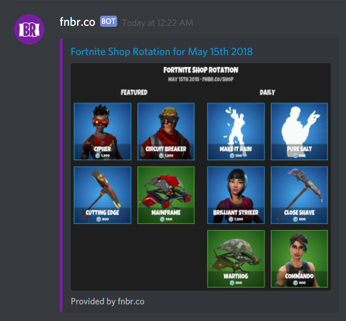 fnbr or whatever i m supposed to call this bot is not complicated or deep it s not even finished really but it does one thing really well - fortnite custom games discord