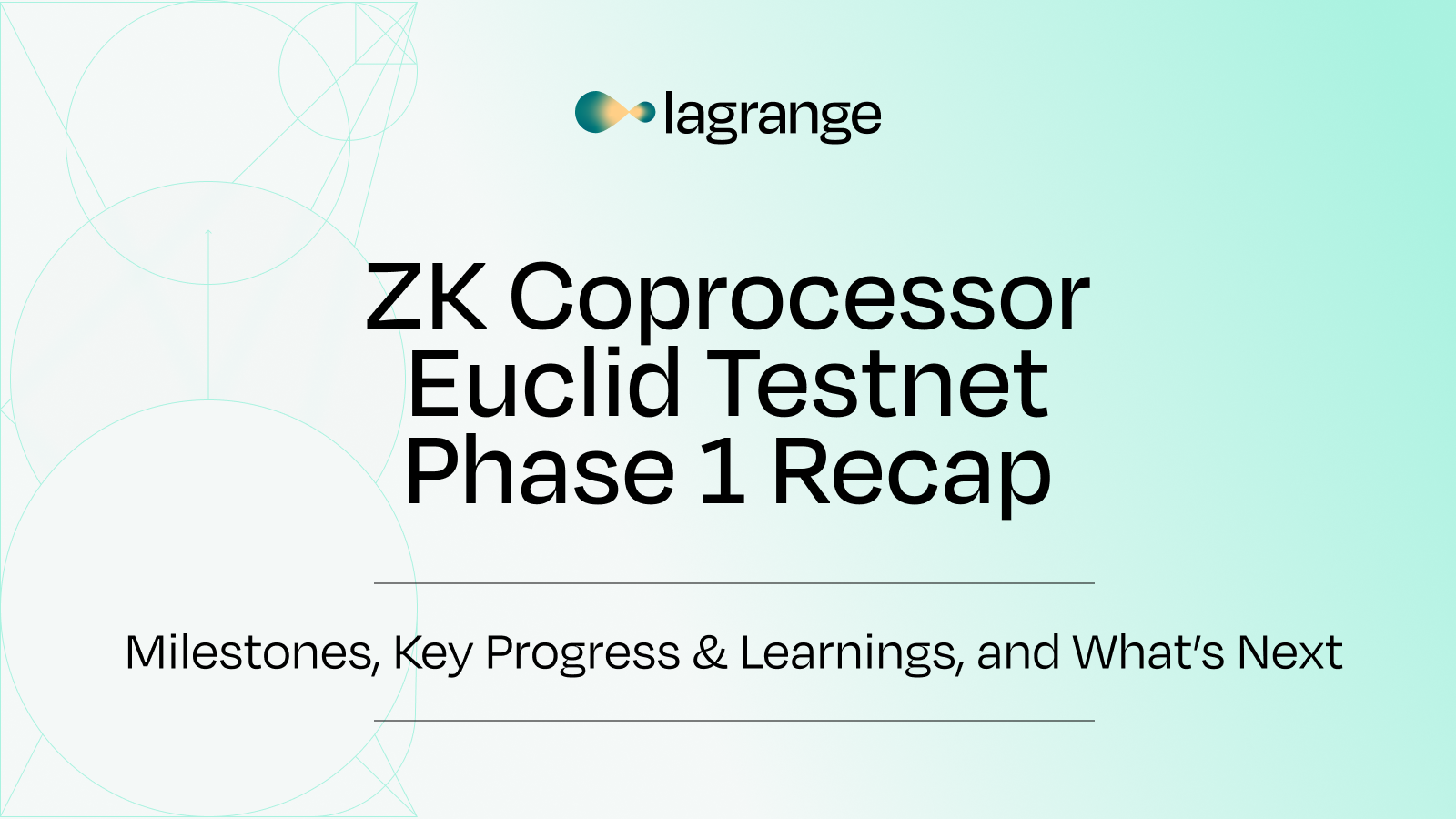 ZK Coprocessor Euclid Testnet Phase 1 Recap