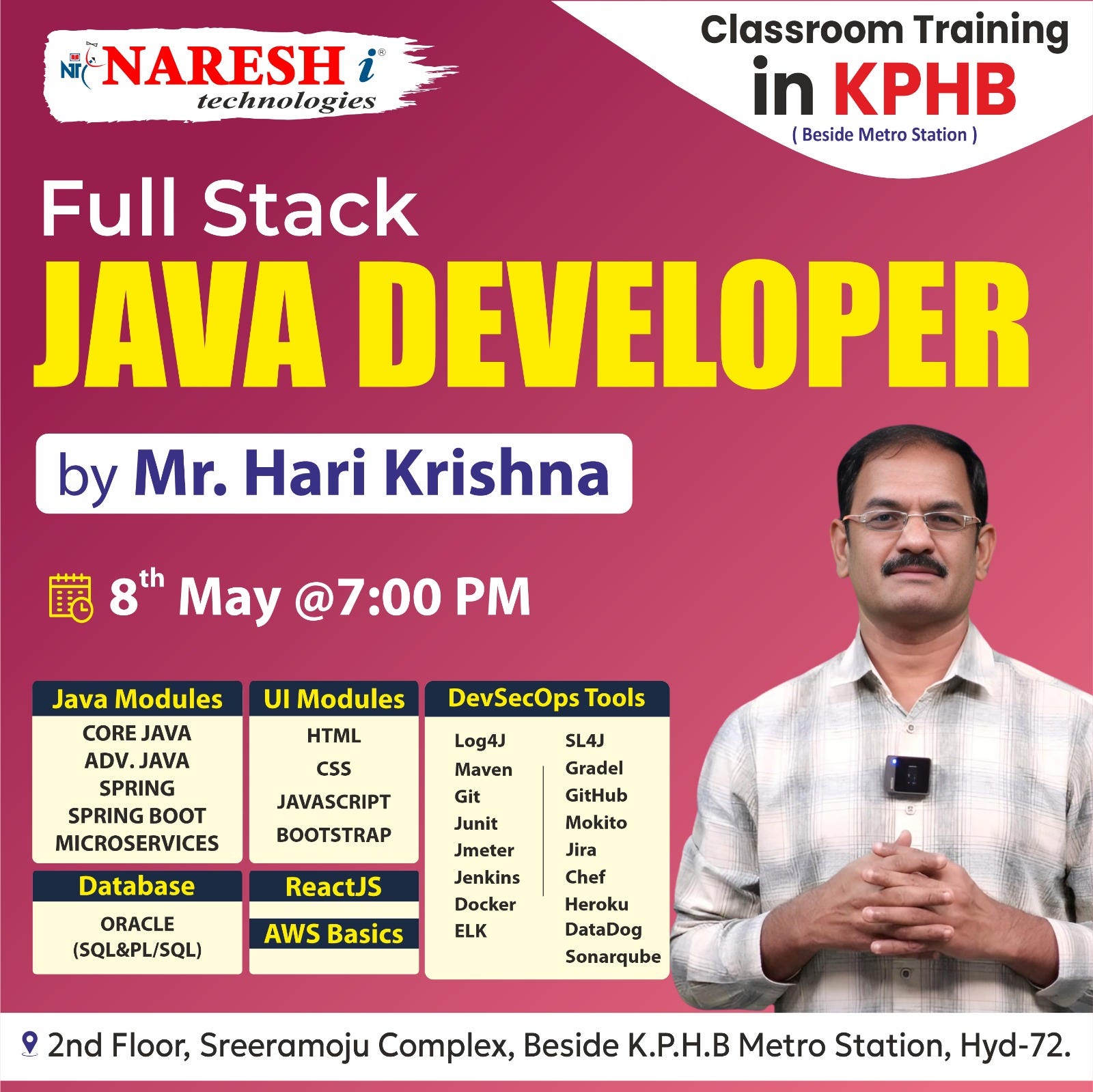 Top Java Full Stack Developer Course in KPHB NareshIT 2024