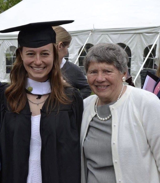 Hallie and Marilyn at Hallie’s graduation from Hamilton College, 2016
