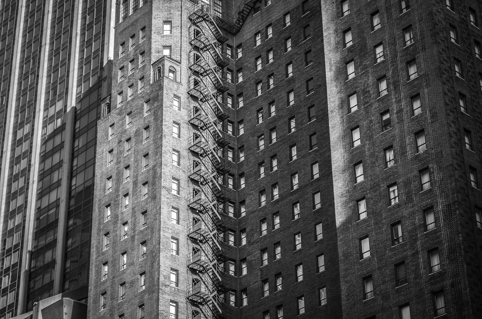 Three Aging Buildings