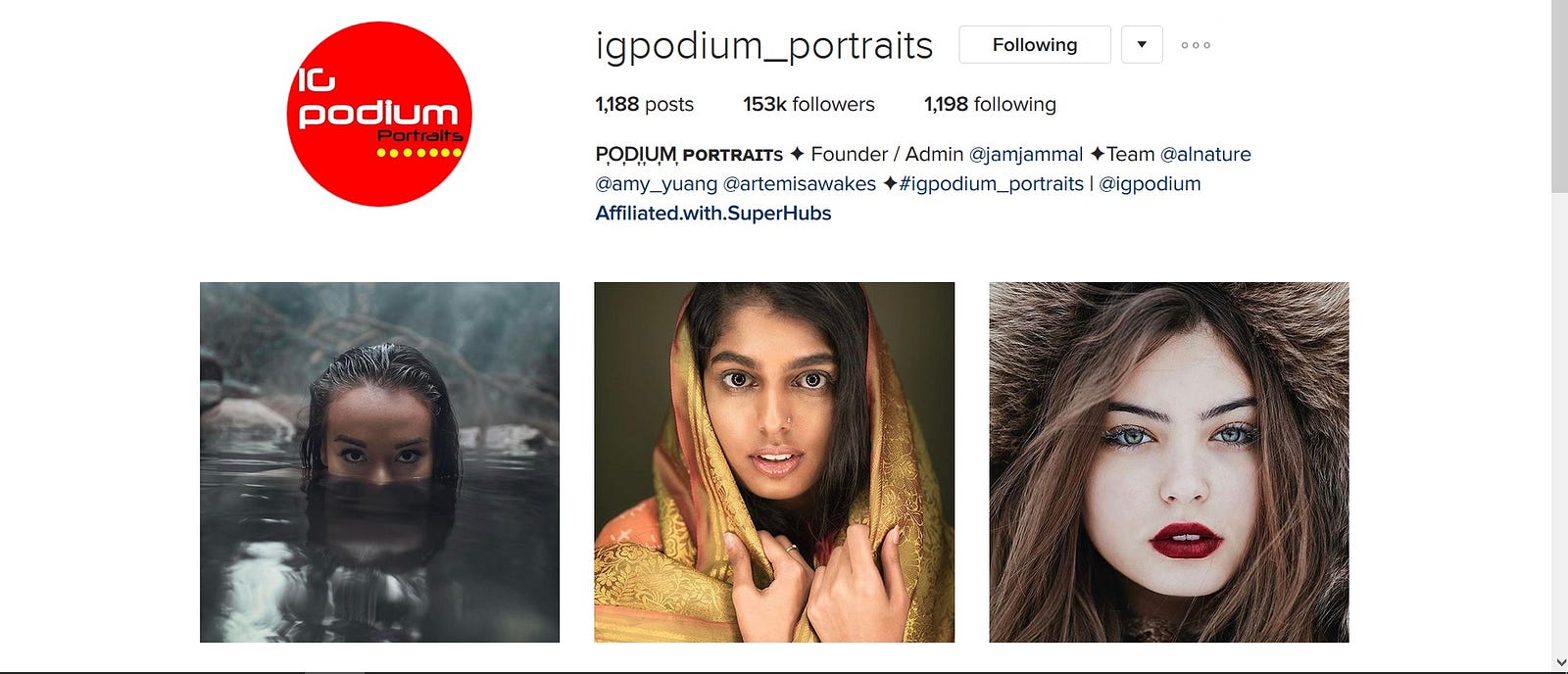 Top 10 Portrait Feature Accounts On Instagram Dan Bullman Medium