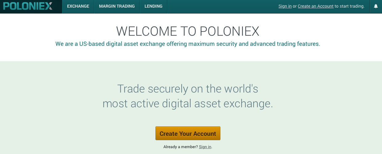 poloniex trade