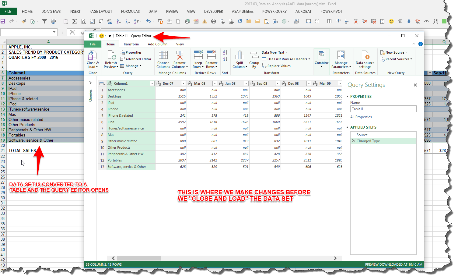 Как сделать unpivot в excel