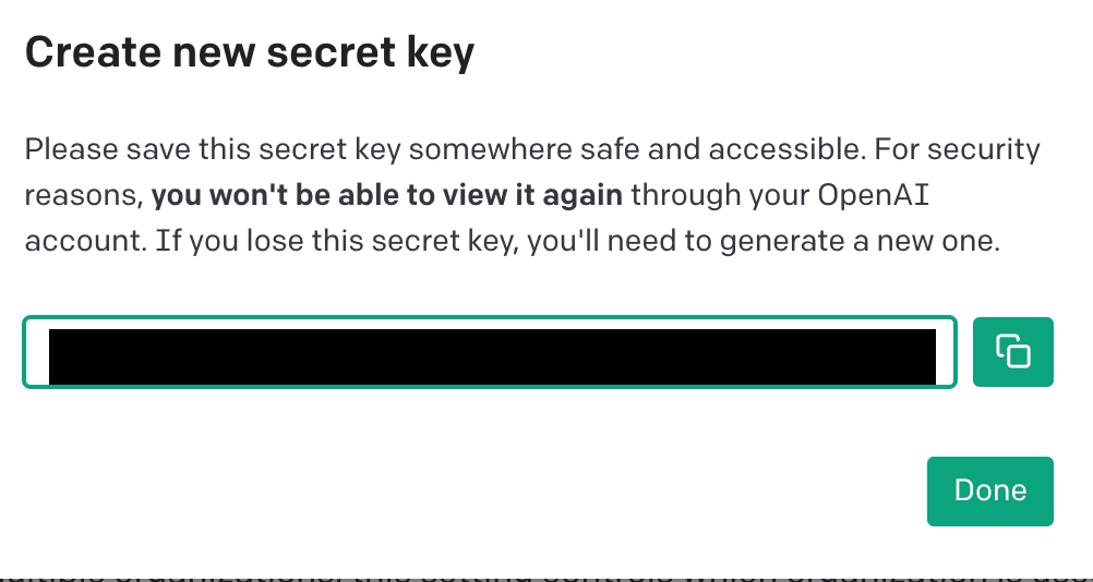 ChatGPT Secret Key For iPhone