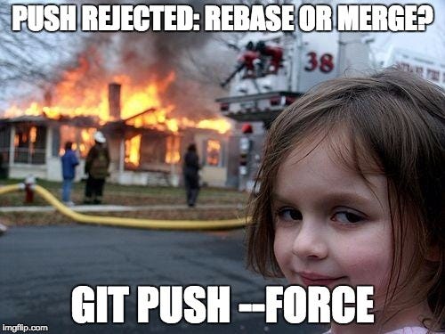 git push &ndash;force