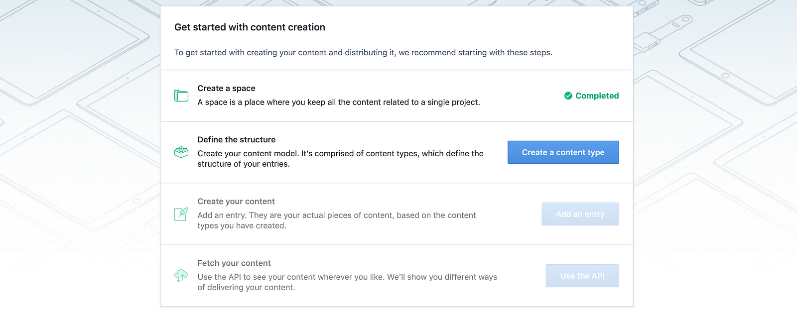 Create a content type