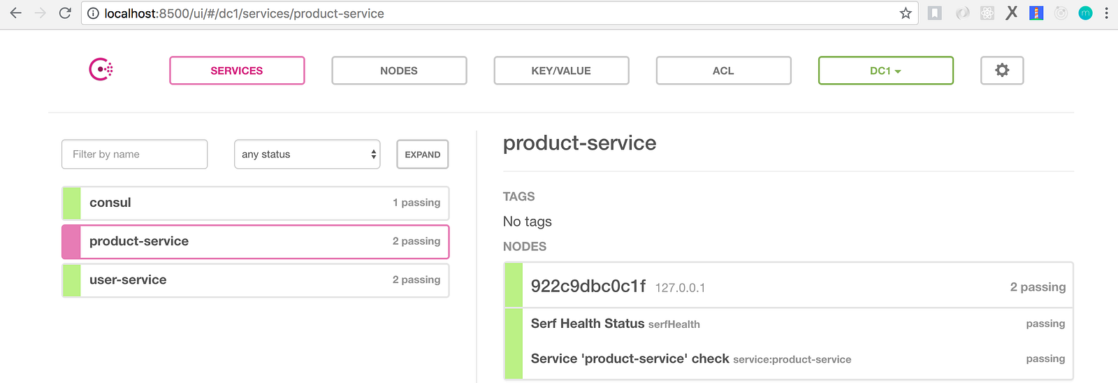 Leveraging Consul as Service Discovery, Health Checking, and Key Value
