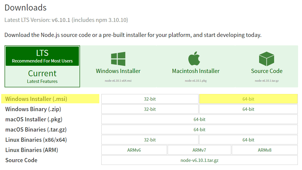 Como instalar o node js no windows 10 adson rocha medium