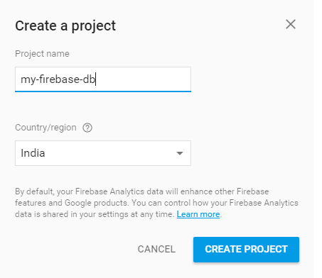 Firebase tutorial