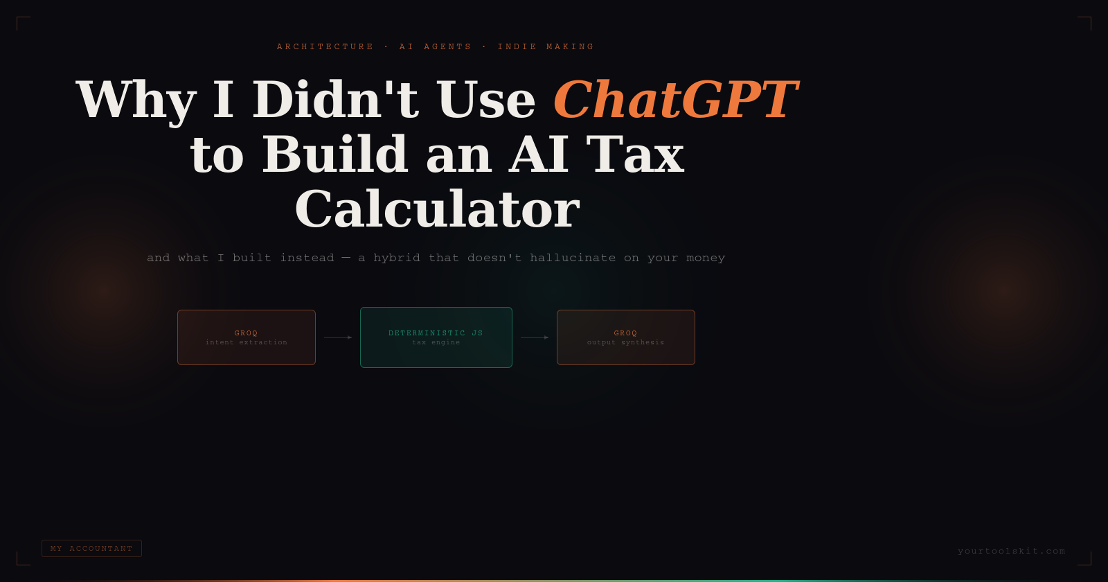 Why I Didn’t Use ChatGPT to Build an AI Tax Calculator