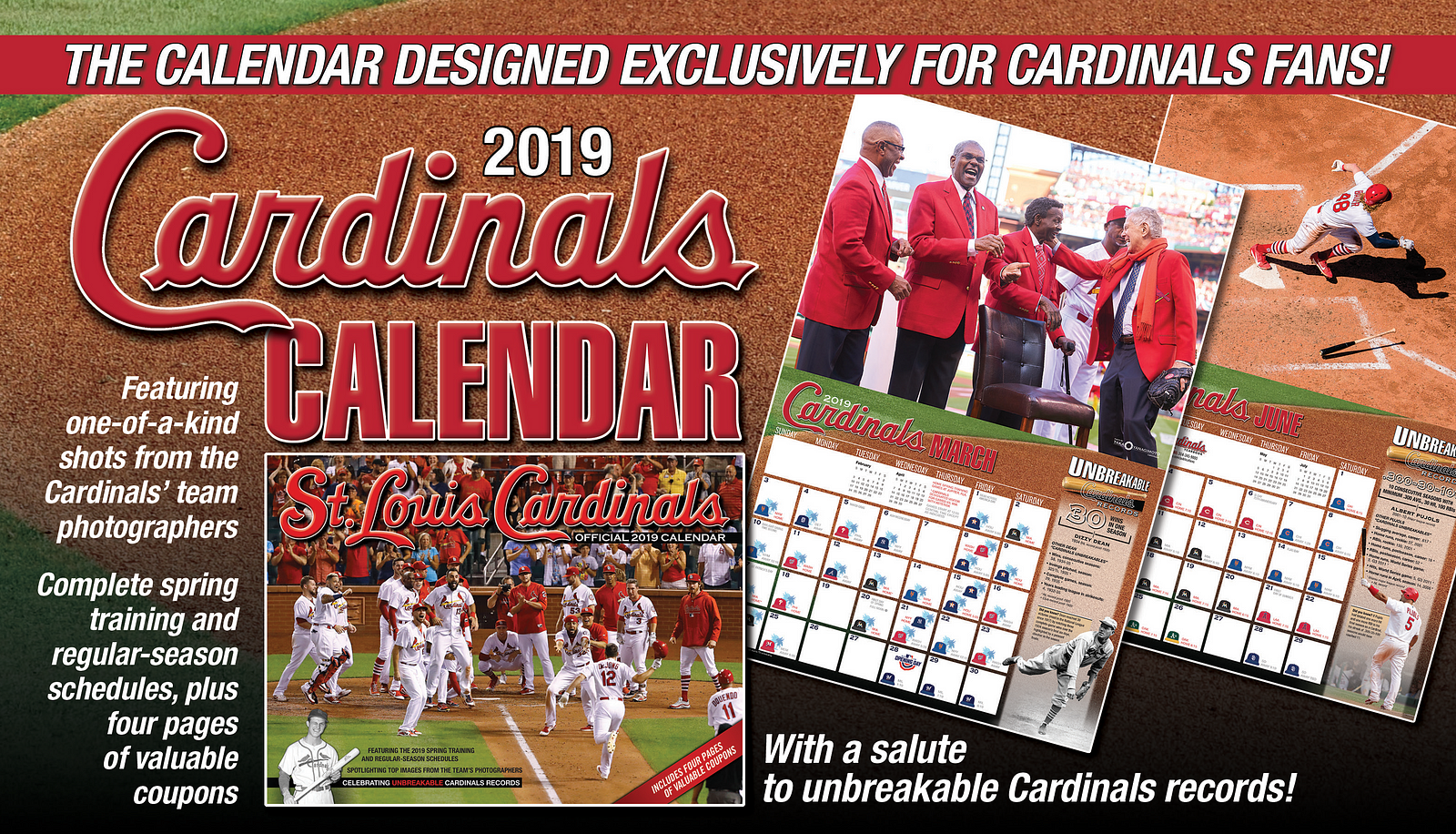 Official 2019 Cardinals Wall Calendar — On Sale Now!