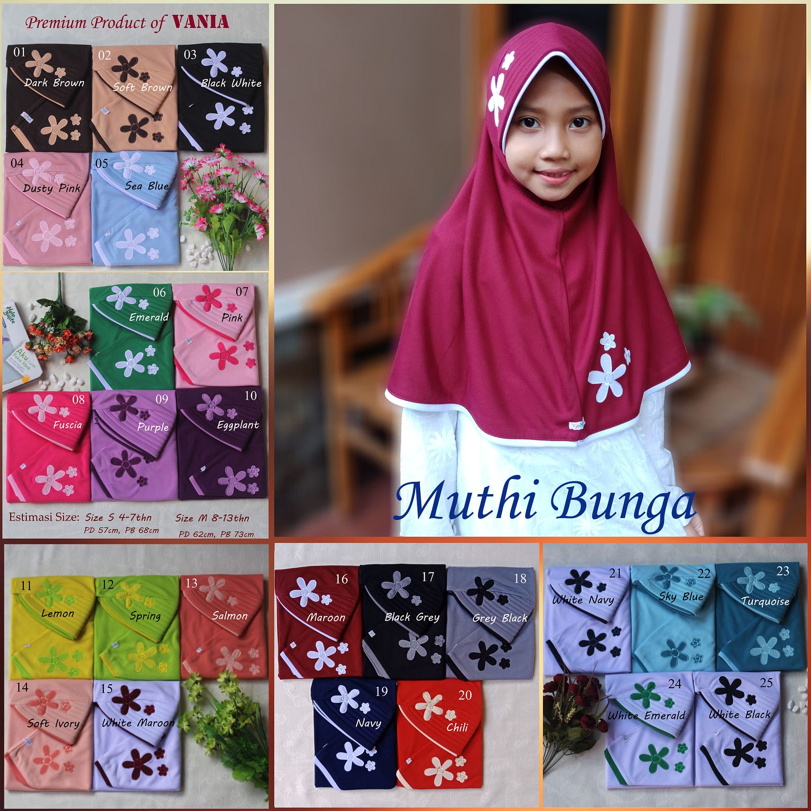 TERMURAH WA 62 81363104043 Distributor Hijab Anak VANIA HIJAB BEJI