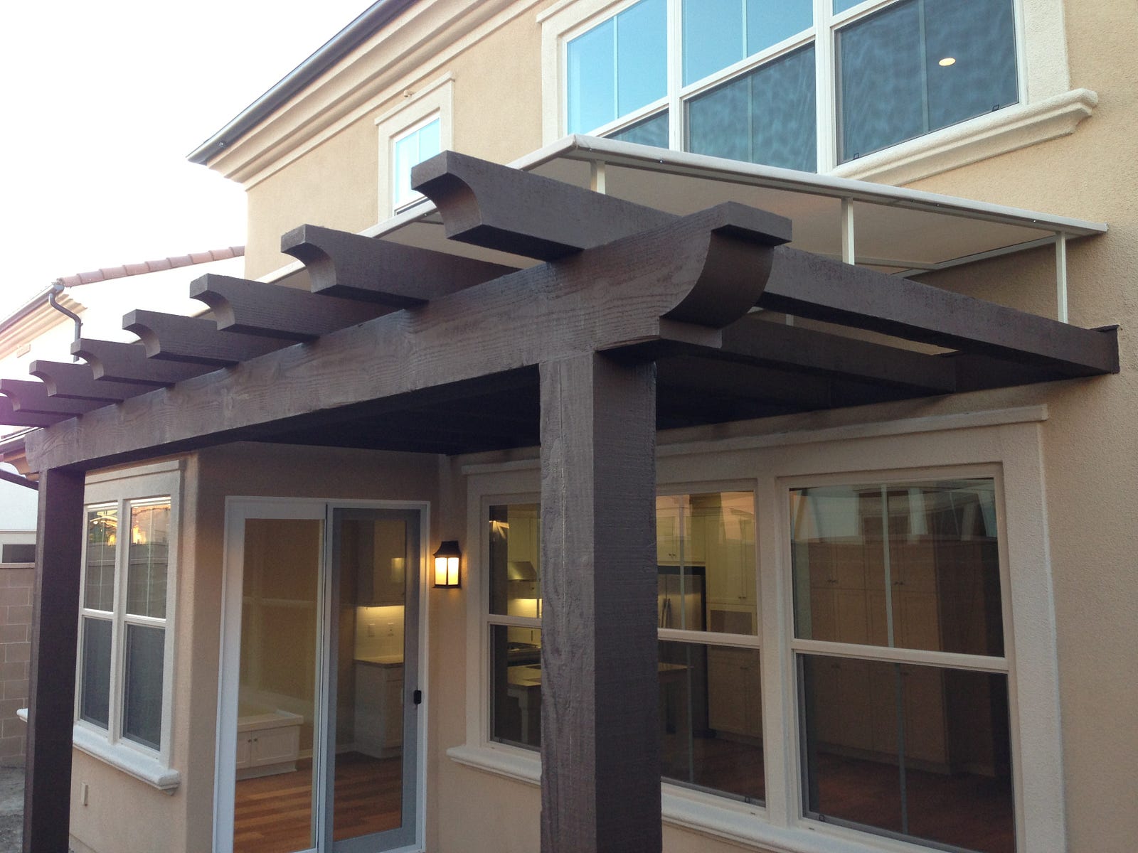 Having A Wooden Awning Can Provide Extra Space To Your Home