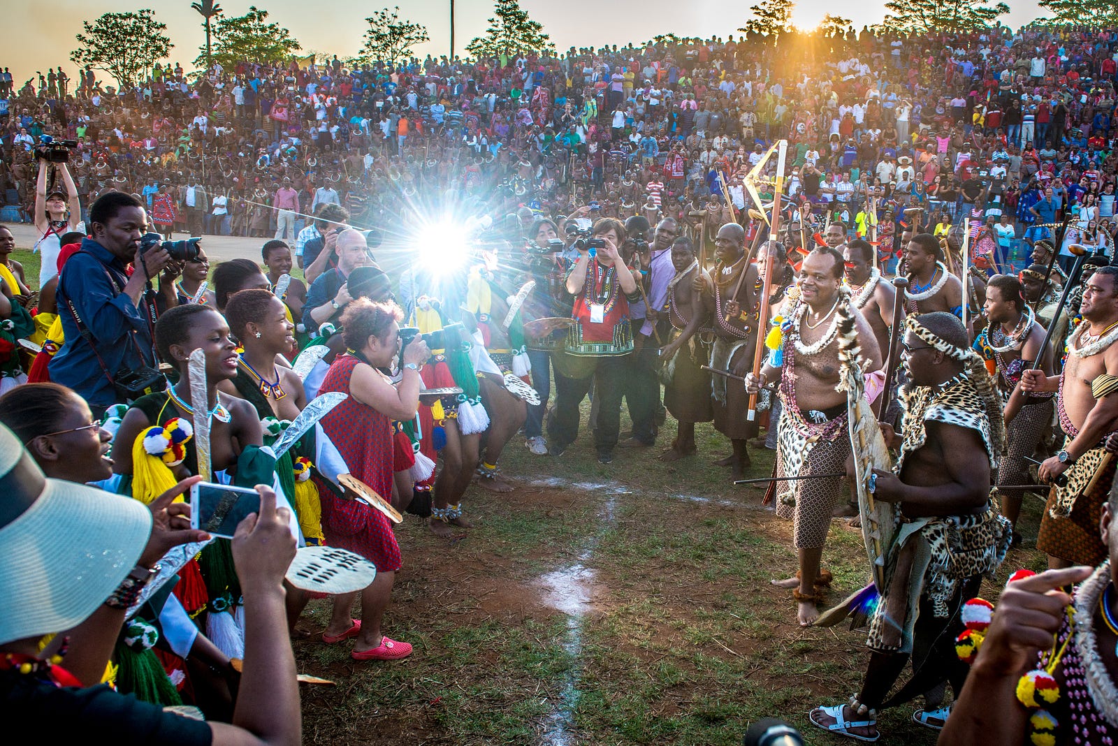 40,000 Naked Virgins. Swazilands Umhlanga Reed Dance | by 