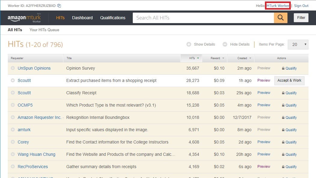 Get to know the new Worker site Happenings at MTurk