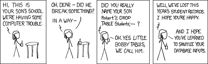 XKCD “Exploits of a Mom”