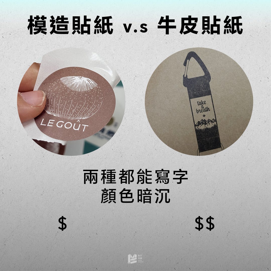7種常見貼紙材質攻略 — 模造貼紙&牛皮貼紙