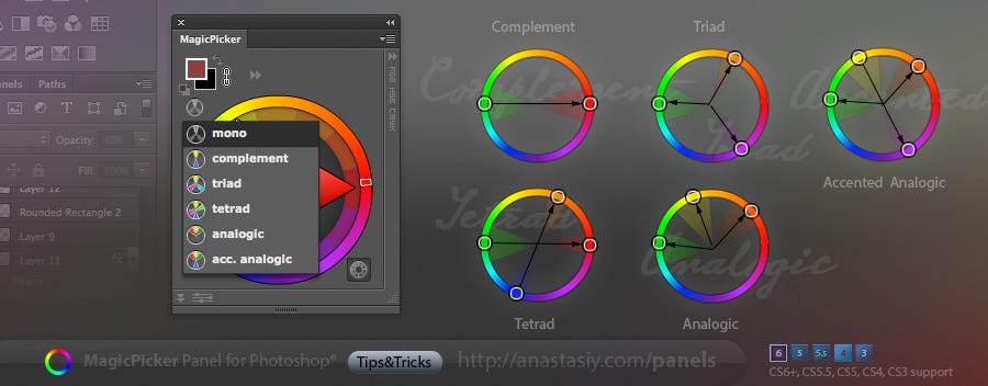 photoshop cs4 free color wheel