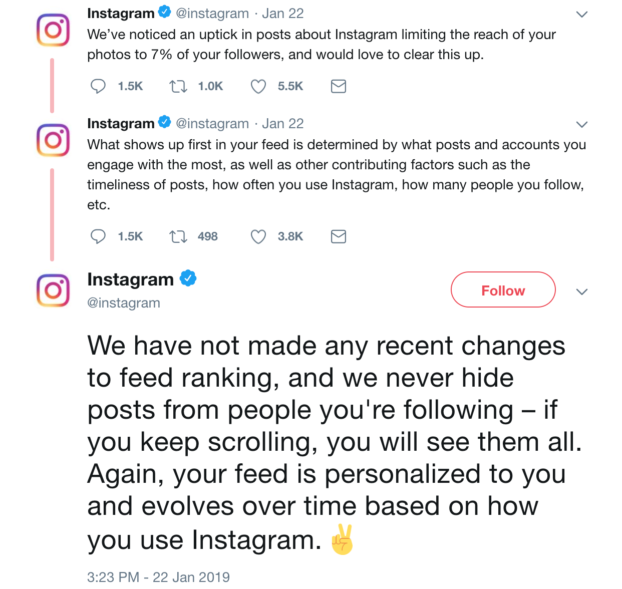 only 7 of your audience see your posts - can you see comments on instagram following feed