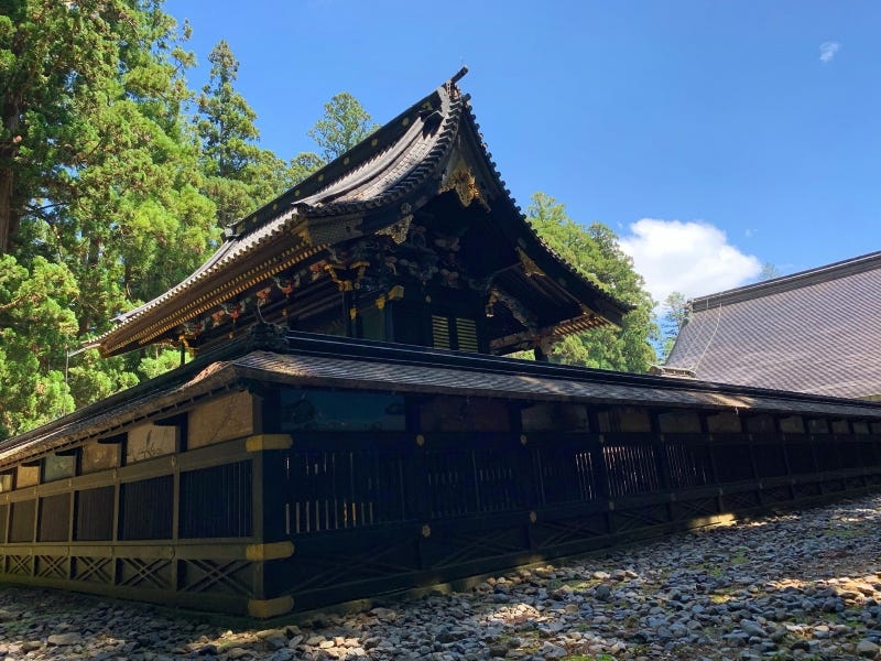 The honden of Iwakiyama Shrine in Aomori Prefecture