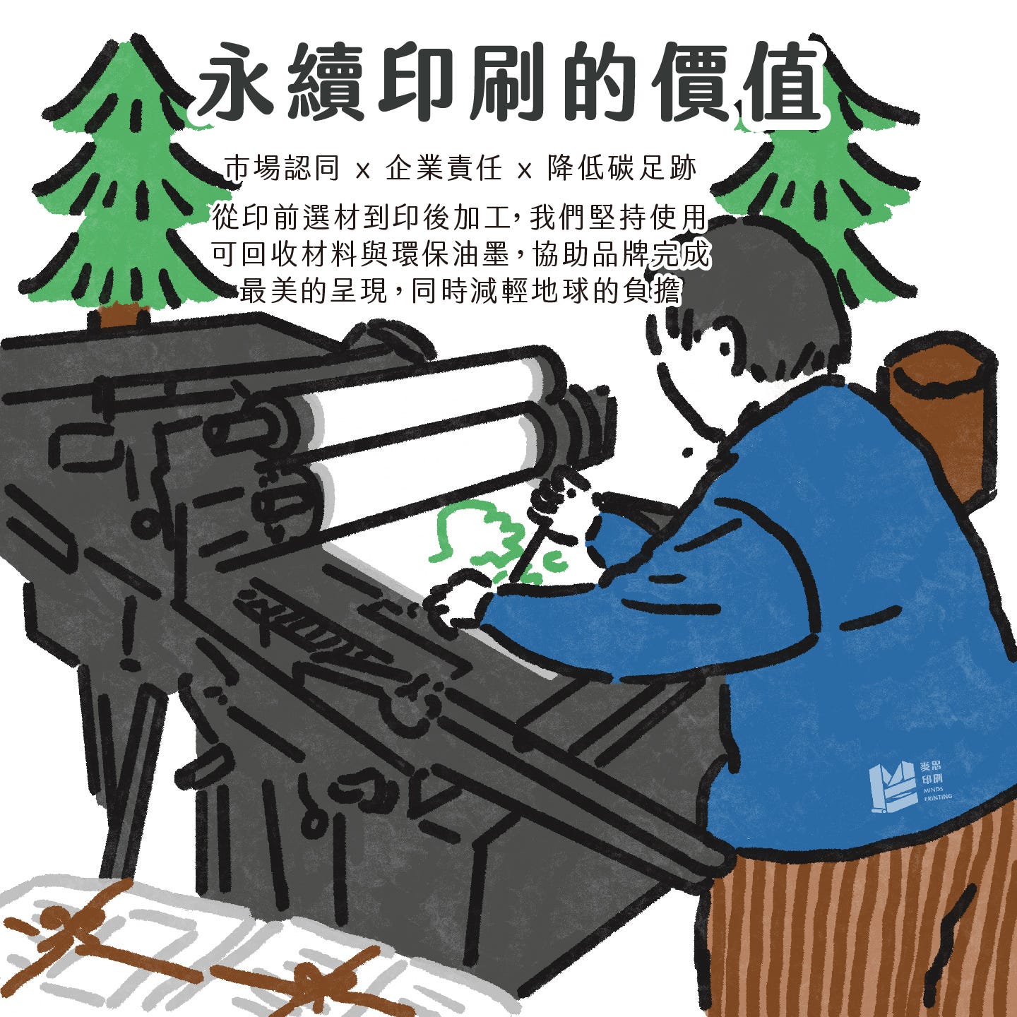 再生紙到環保油墨，從印刷開始的永續承諾 — 永續印刷的價值