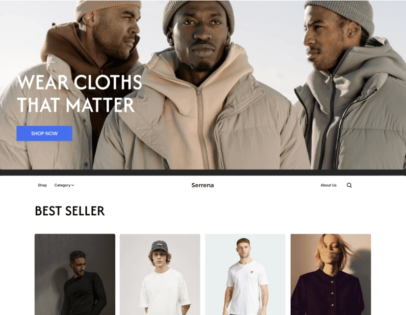 Serrena — Ecommerce Template