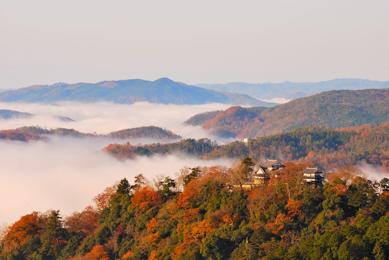 Okayama Prefecture’s Bitchu-Matsuyama Castle, the so-called “castle in the sky”