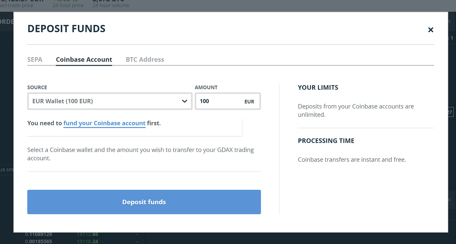 How To Get My Eth Wallet Address From Coinbase Threshold Field Bitfinex - 