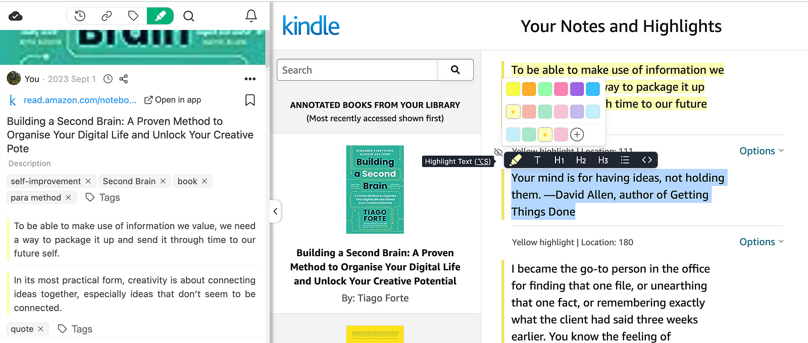 Highlight Kindle Highlights