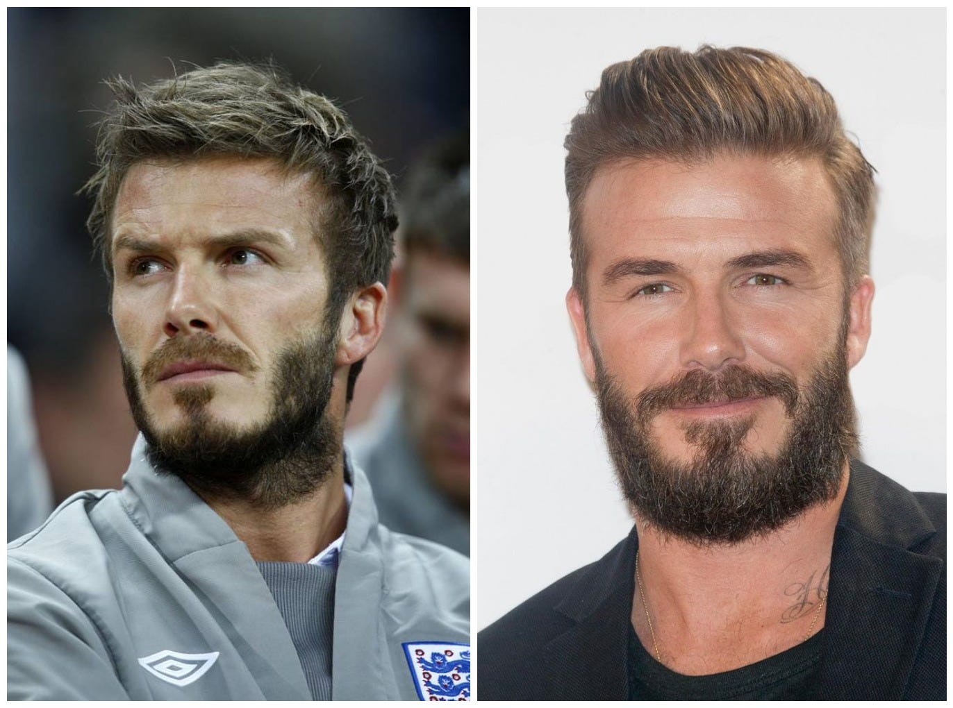 Beard it like Beckham — David Beckham has Facial Hair 