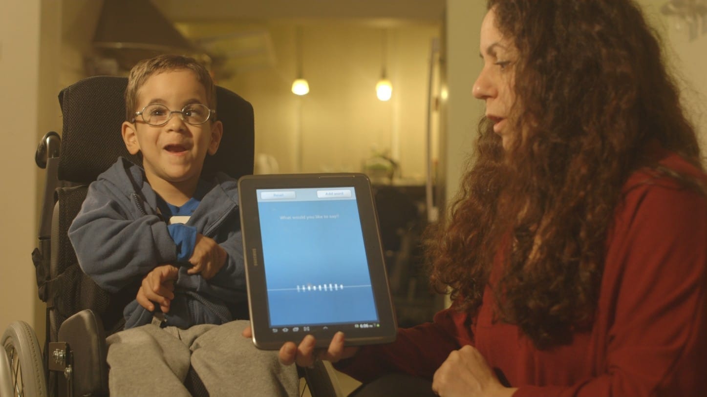 Voiceitt app helping a child