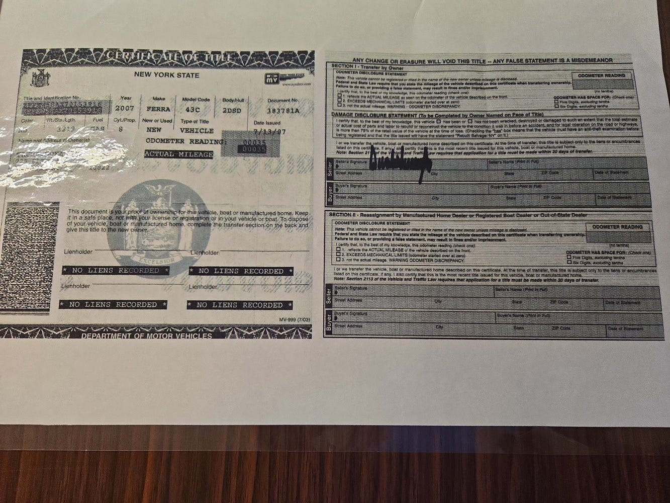 buy car title online vehicle registration certificate and license plate showing legal registration of car