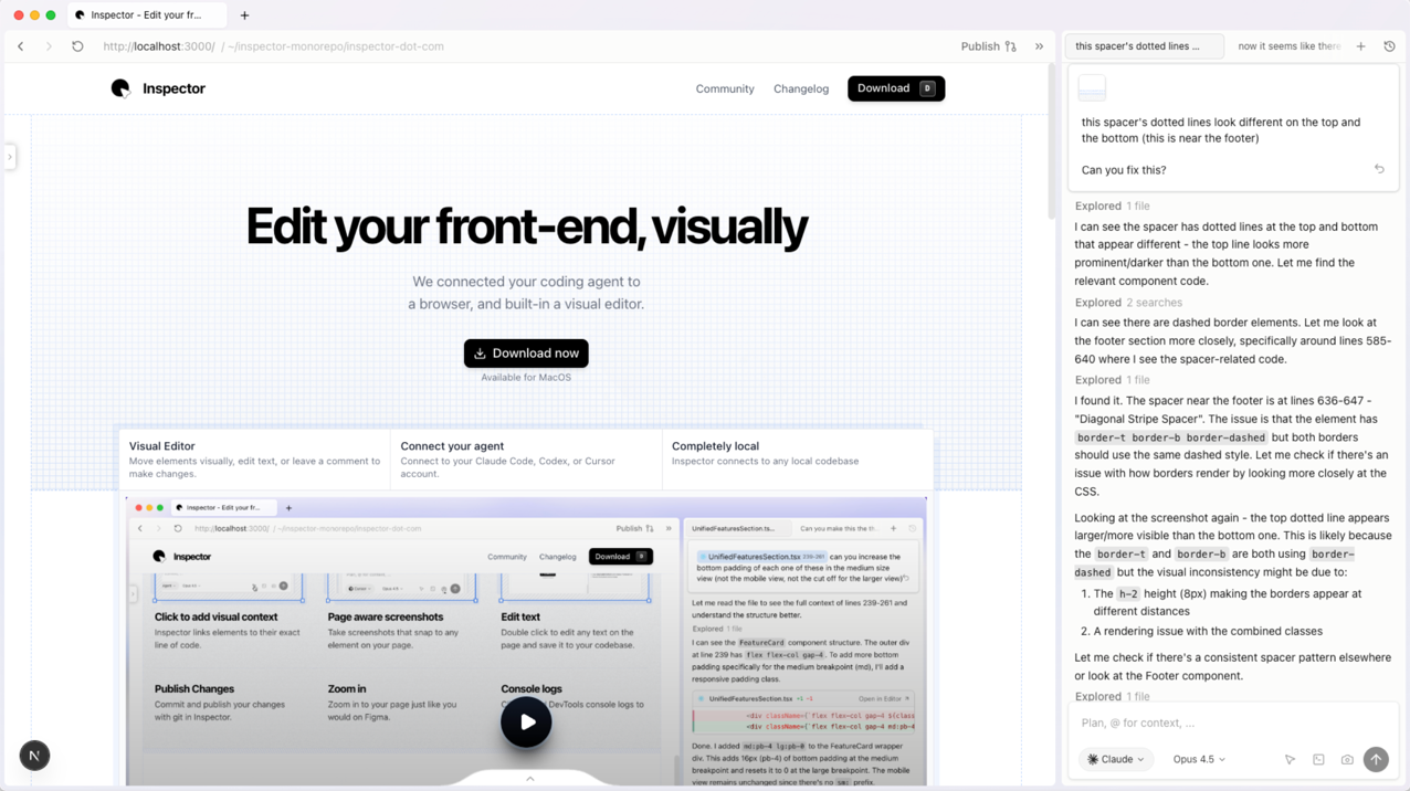 Inspector helps designers and product teams analyze live websites and extract structured UI data in seconds. Instead of manually auditing layouts and components, you can inspect real products and turn them into usable design references.